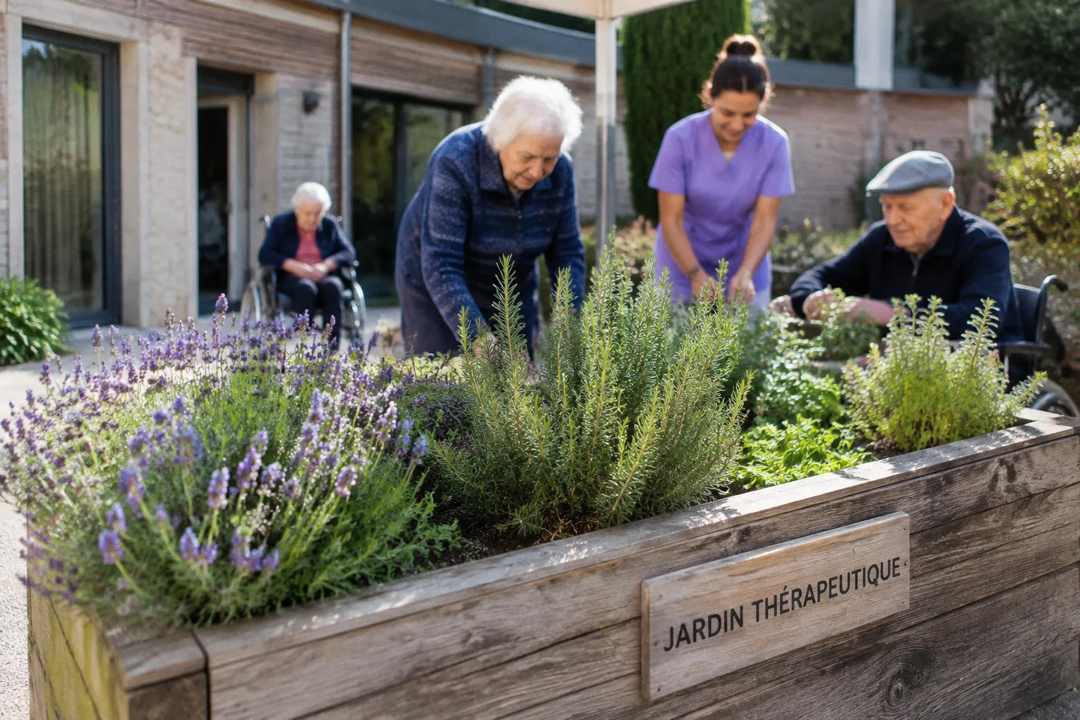 Jardin thérapeutique en EHPAD : son action sur Alzheimer